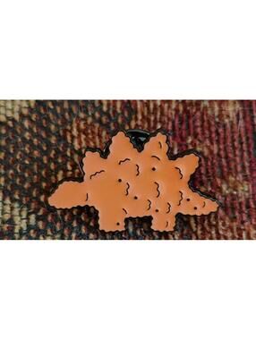 Chicken Nugget Pin - dinosaur shape - For Hat Jacket Vest Backpack Bag-NEW
